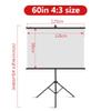GXYNMC 60 Inch Projector Screen with Tripod, Portable Mobile 16:9/4:3 4K HD Outdoor Projector Screen, for Home Theater Backyard Movie(60in/4:3) view 4