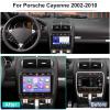 9'' Car Radio for Porsche Cayenne 2002 2003 2004 2005 2006 2007 2008 2009 2010 with Carplay Android Auto, Touchscreen Double Din Mirror Link WiFi GPS Navigation Bluetooth RDS SWC Rear Camera view 2