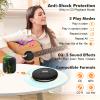 CD Player Portable 5.1 Bluetooth CD PlayerTouch Button and LCD Display Rechargeable Disc Player with AUX Cable and Shockproof Design for Car view 2