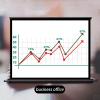 Portable Desktop Projection Screen,30" , 40" , 50" Retractable Projection ScreenProjector Screen HD Home Theater Projector Movie Screen Manual Pull Down Projection Screen, Public Display Screen(4:3,4 view 3