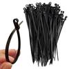 100Pcs Plastic Cable Ties with Screw Holes 8 Inch Self locking Cable Wire Ties for Indoor and Outdoor Basic Zip Ties 40 LBS-Black view 1