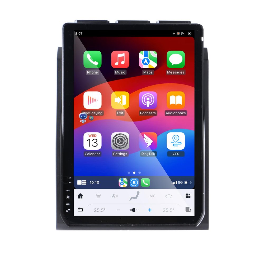 Lizpofly 14.5 Inch Tesla Style Android 13 Car Radio 8+128GB for Ford F150 2015 2016 2017 2018 2019 2020 Head Unit Carplay GPS Navigation Screen Upgrade Multimedia Player Android Auto(SYNC-3)
