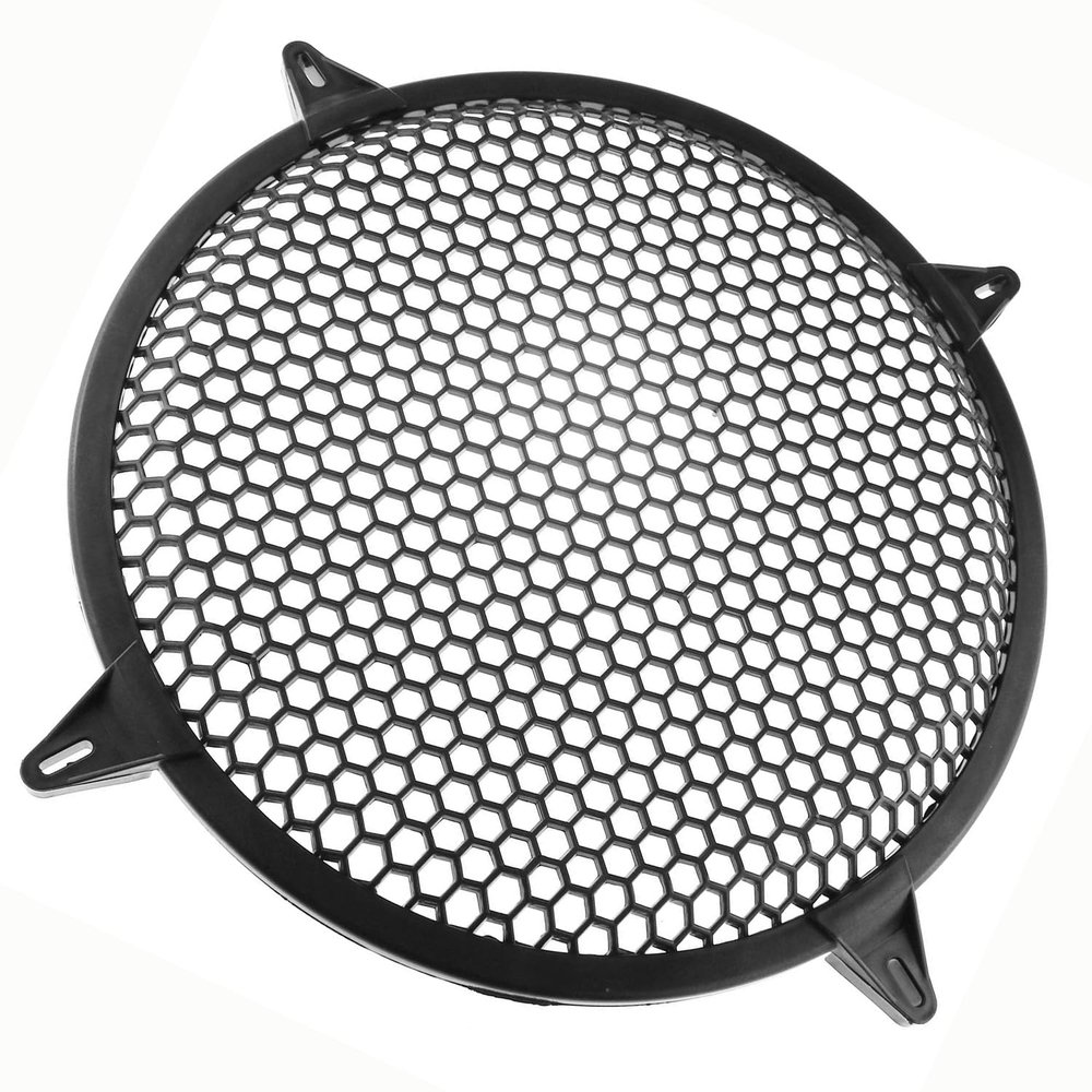 Edinstry Car 12-Inch SubWoofer Plastic Mesh Cover - Car for Audio Waffle Speaker Grill with Clamps and Screws