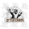 3 Pcs Otter Chaos Sticker  Funny Animal Quote Vinyl Decal Waterproof for Laptop, Water Bottle, Tumbler  Gift for Otter Lovers, Animal Fans, and Nature Enthusiasts  3 Inch view 1