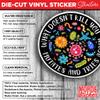 (3Pcs-3") What Doesn't Kill You Mutates and Tries Again Sticker Science Microbiology Infectious Disease Die-Cut Waterproof Vinyl Sticker for Laptop Water Bottle Phone Decal Gifts for Her Him 3 Inches view 3