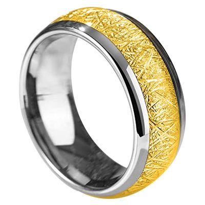 Sliver Gold Ceramic T5577 Chip Ring for Rewritable Clone 125kHz Access KeyCard,Women and Men Finger Fit Ring (Sliver(Gold), 9)