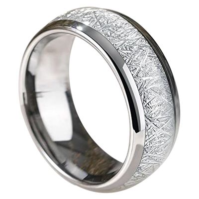 Sliver Ceramic T5577 Chip Ring for Rewritable Clone 125kHz Access KeyCard,Women and Men Finger Fit Ring (Sliver, 11)