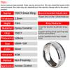 Sliver Ceramic T5577 Chip Ring for Rewritable Clone 125kHz Access KeyCard,Women and Men Finger Fit Ring (Sliver, 11) view 2