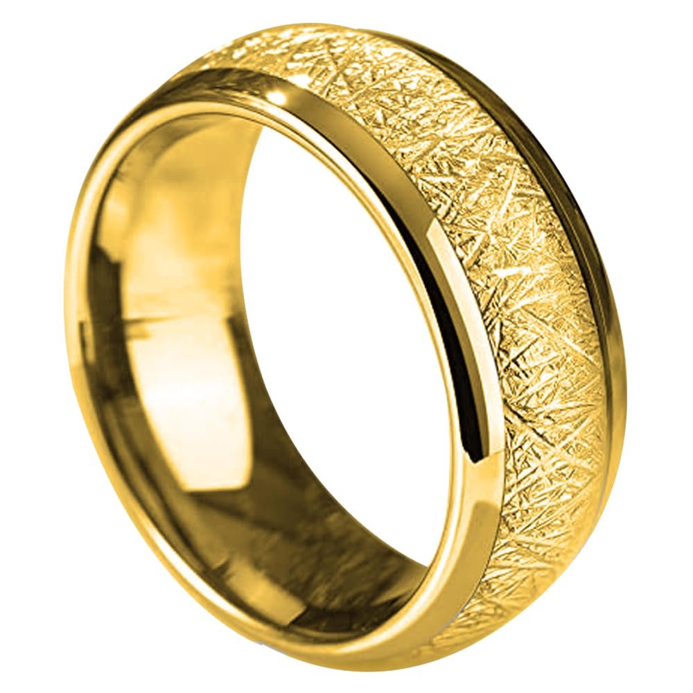 Gold Ceramic T5577 Chip Ring for Rewritable Clone 125kHz Access KeyCard,Women and Men Finger Fit Ring (Gold, 12)