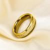 Gold Ceramic T5577 Chip Ring for Rewritable Clone 125kHz Access KeyCard,Women and Men Finger Fit Ring (Gold, 12) view 4