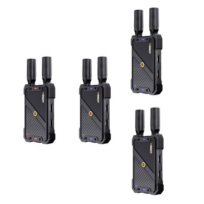 Wireless HDMI Transmitter and 3 Receivers,1080P HD Wireless Video Transmission System with Loop Out,1300FT Los Range,0.05s Delay,for Streaming from DSLR,Laptop,Setop Box to TV Projector IR Support