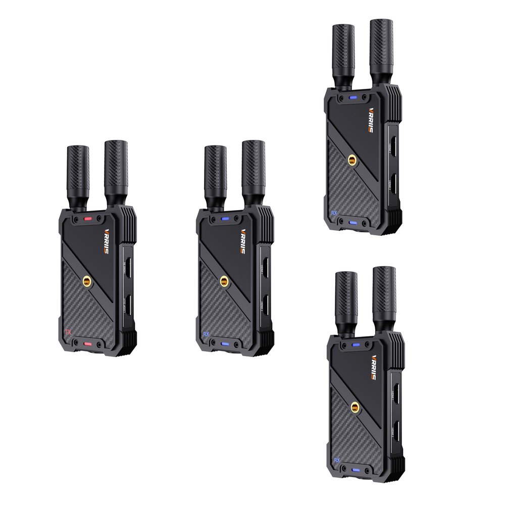Wireless HDMI Transmitter and 3 Receivers,1080P HD Wireless Video Transmission System with Loop Out,1300FT Los Range,0.05s Delay,for Streaming from DSLR,Laptop,Setop Box to TV Projector IR Support