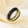 Black Gold Ceramic T5577 Chip Ring for Rewritable Clone 125kHz Access KeyCard,Women and Men Finger Fit Ring (Black(Gold), 8) view 4