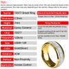 Gold Sliver Ceramic T5577 Chip Ring for Rewritable Clone 125kHz Access KeyCard,Women and Men Finger Fit Ring (Gold(Sliver), 11) view 2