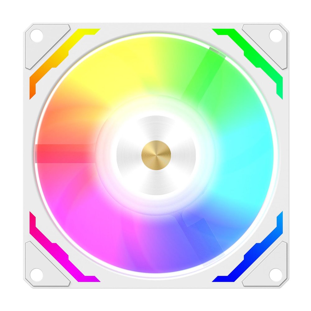 QIEIEI 9CM Fan,90mm ARGB LED Cooling Fan Desktop CPU Air Cooling Quiet Operate for PC Case 9CM 9025 Fan