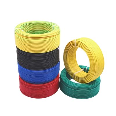 10m Strand Soft Copper Electric Wire Oxygen-Free 16/14/12/10/8AWG 1.5 Square Flexible Single Core Electrical Cut Cable for Home Deco(Green,8 AWG-10mm2)