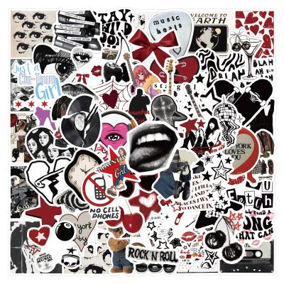 100Pcs Cool Trendy Y2K Stickers for Water Bottle Funny Waterproof Sticker for Teens Adults Vinyl Decals for Laptop Skateboard Party Supplies