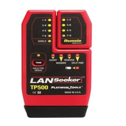 TP500C LAN Seeker Cable Tester Ethernet & Network Continuity Checker