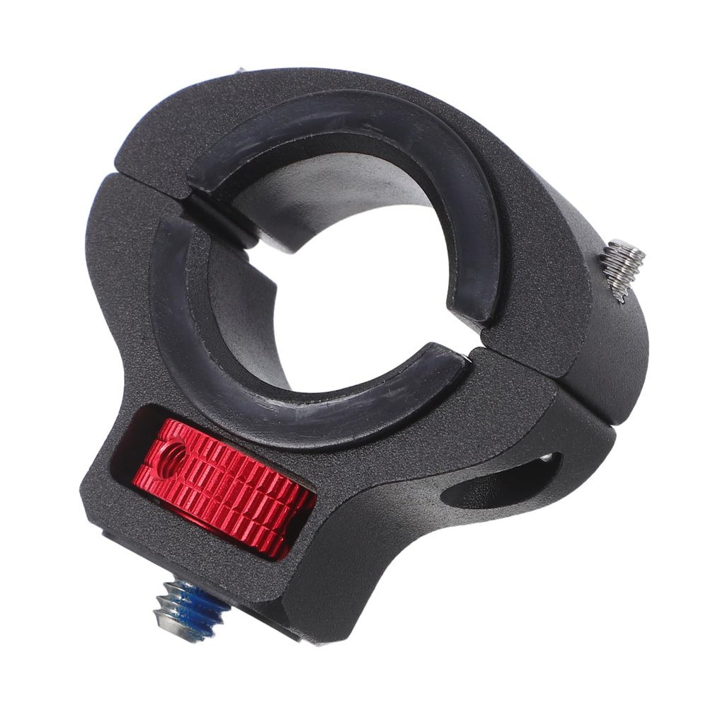 BESPORTBLE Action Camera Handlebar Clamp Bracket Versatile Mount for Bars Supports Cameras Tire Pressure Gauges Lightweight Design for Easy Outdoor Use