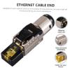DOITOOL Pass Through Modular Plug Tool Ethernet Cable Connector Plated Shielded External Jack for Network Compatible with Desktop Laptop Router and view 3
