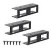 Angoily 1Set Under Desk Laptop Holder Rack Black Laptop Storage Stand for Study Room Supplies Compact Design Space Saving Organizer for Tablets and Notebooks Easy Installation view 1