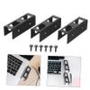 Angoily 1Set Under Desk Laptop Holder Rack Black Laptop Storage Stand for Study Room Supplies Compact Design Space Saving Organizer for Tablets and Notebooks Easy Installation view 4