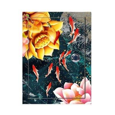 Wall art,breaker box decor,Decorative Fuse Box Covers Breaker Box Decorative Cover Sticker Self-Adhesive Electric Panel Cover Decorative Corridor Entrance Hanging Paintings(Picture color G,45 cm*65 cm