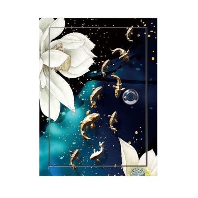 Wall art,breaker box decor,Decorative Fuse Box Covers Breaker Box Decorative Cover Sticker Self-Adhesive Electric Panel Cover Decorative Corridor Entrance Hanging Paintings(Picture color H,48 cm*49 cm