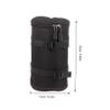 Angoily Camera Lens Pouch for DSLR Waterproof Lens Storage Bag Padded Interior Protective Case for Photographers in Black view 2