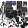 Canon EOS R50V Mirrorless Camera with 14-30mm and 55-210mm Lens + Sandisk 128GB Extreme Pro Memory Card + LED Video Light + More (24pc Bundle) (Renewed) view 1