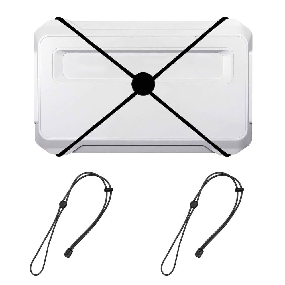 Fishing Graph Cover Straps,Fish Finder Bungee with Adjustable, Fishing Accessories,Secure Fish Finder Cover During Travel to Protect from Damage,Widely Applicable Fit Up to 18 in Screens Black2PCS