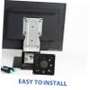 DIYEAH 1Set Mounting Plate for Mini PC Monitor Bracket Sturdy Back Mounting Rack for Easy Installation and Disassembly for Desktop Use view 3