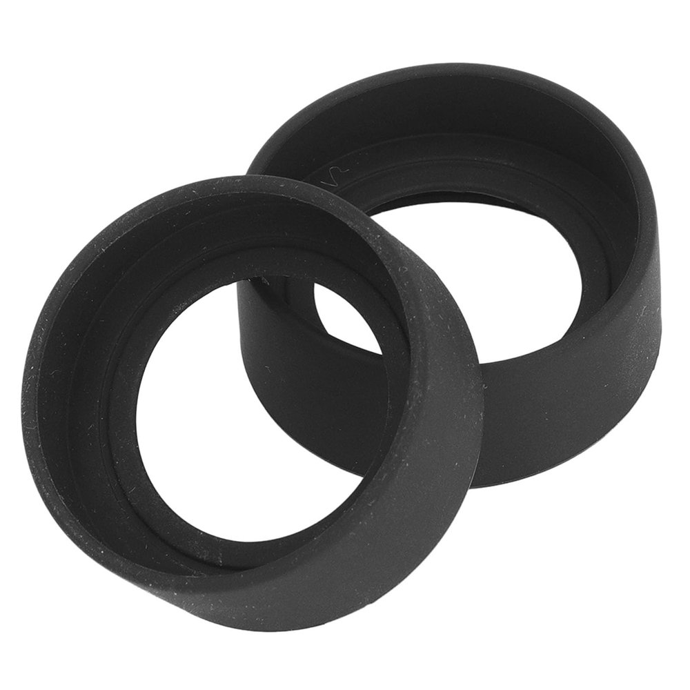 Acouto 2 Pcs Rubber Microscope Eyepiece Eyeshields Flat Angle for 40-42mm Interfaces, Comfortable Clear