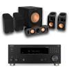 Klipsch Reference Cinema Dolby Atmos 5.1.4 System (Cinema System + Receiver)- Black view 1