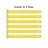 Wrap-It Storage Cinch Straps - 8" (6-Pack) Limelight - Cord Keeper Wraps for Appliances and Home Office Cable Management view 3