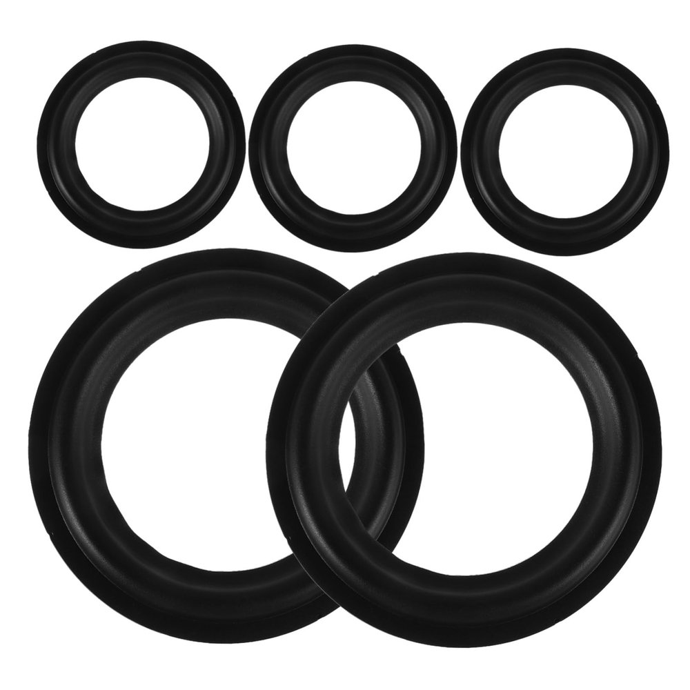 BESPORTBLE 5pcs Rubber Speaker Repair Kit Surround Rings for DIY Professional Use Durable Weather Resistant Accessories for Enhanced Sound Clarity and Longevity