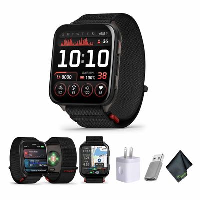 Garmin Venu X1 Thin and Lightweight GPS Smartwatch, 2 AMOLED Display, Sapphire Lens, LED Flashlight, Built-in Maps, 100+ Sports Apps, Fitness and Wellness Tracking Black with Slate Titanium Caseback