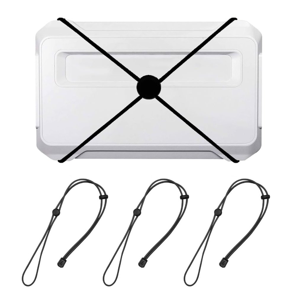 Fishing Graph Cover Straps,Fish Finder Bungee with Adjustable, Fishing Accessories,Secure Fish Finder Cover During Travel to Protect from Damage,Widely Applicable Fit Up to 18 in Screens Black3PCS