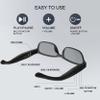 Emzwin Smart Bluetooth Glasses for Men Women Glasses with Bluetooth Speaker Mic Voice Assistant, Ultralight Comfortable Design (Clear Lens) view 2