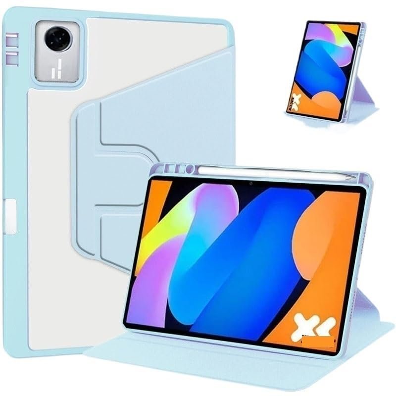 360 Rotation Stand Tablet Case Suitable for Lenovo Xiaoxin Pad 11 TB335FC 11-inch 2025 Auto Wake/Sleep with Pencil Holder