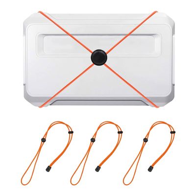 3 PCS Fishing Graph Cover Straps- Adjustable Fish Finder Bungee for Travel, Secure & Protect up to 18 Inch Screens from Damage, Universal Fishing Accessories (Orange)