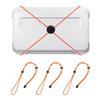 3 PCS Fishing Graph Cover Straps- Adjustable Fish Finder Bungee for Travel, Secure & Protect up to 18 Inch Screens from Damage, Universal Fishing Accessories (Orange) view 1