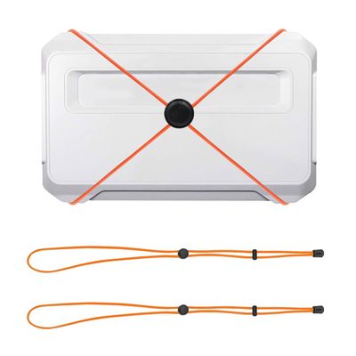 2 PCS Fishing Graph Cover Straps- Adjustable Fish Finder Bungee for Travel, Secure & Protect up to 18 Inch Screens from Damage, Universal Fishing Accessories (Orange)