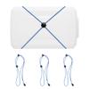 Fishing Graph Cover Straps, Adjustable Fish Finder Cover Strap Secure Fish Finder Cover During Travel to Protect from Damage, Fit up to 18 in Screens(Blue) (3 PCS) view 1
