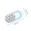 VILLCASE 4pcs Rhinestone Webcam Cover for Laptop Smartphone and Tablet Stylish Privacy Protection with Easy Installation Durable Materials and Compact Design Green Colorful Gold Silver view 2