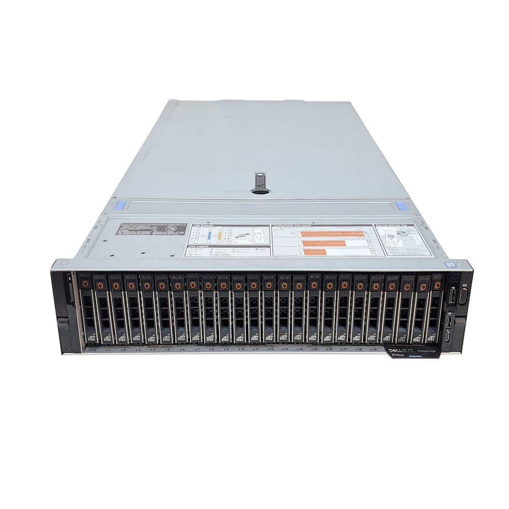 Dell EMC PowerEdge R740xd 2U 24x SFF, 2X Xeon Silver 4110 2.1GHz 8-Core CPU, 64GB Memory, 2X Trays, Rails (Renewed)