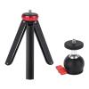 Handheld All Metal Mini Extendable Camera Desktop Tripod with 360 Degree Ball Head Compact Lightweight Sturdy for Photography Video Webcast Alloy 258g view 1