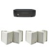 Kicker KB6G 2-Way Full Range Indoor Outdoor Speakers Weatherproof Speakers (Gray Finish)(2 Pairs) w/A.1x 2-Channel Audio Streaming Amplifier, Compatible with AirPlay 2, Chromecast, Amazon Alexa, view 1
