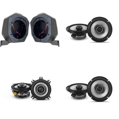 Alpine Bronco S2-S40 - Next-Generation S-Series 4" & (2) S2-S65 6.5" Coaxial Bundle & BR-B65U 6.5" Rear Speaker-Pod Add Ons