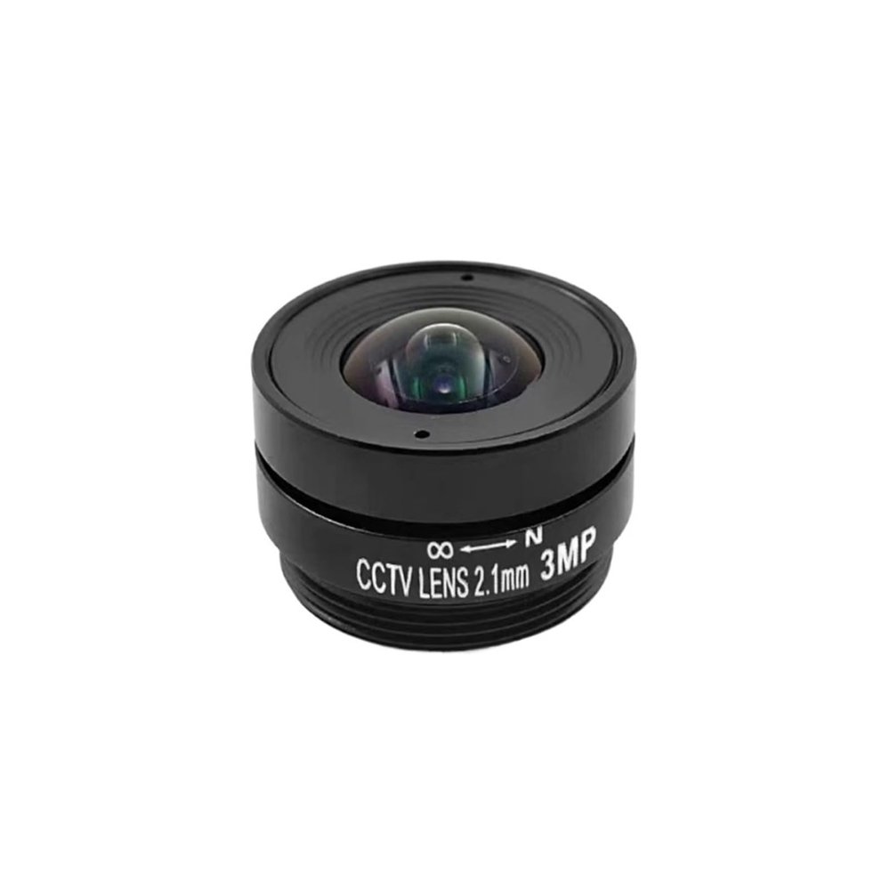 3.0 Megapixel 2.1mm cs Lens Fixed Iris Lens CS Mount CCTV Lens Wide Angle of View 133degree for 1/2.7" 3mp CCTV Camera